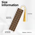 thumbnail image 3 of Kdxio Bee and Honey Print Metal Tassel Bookmarks,Perfect Gift for Art Lovers and Bookworms Metal Bookmarks for Women, 3 of 8