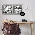 thumbnail image 4 of Stupell Industries Sun & Moon Faces Landscape Painting White Framed Art Print Wall Art, 17 x 17, 4 of 10