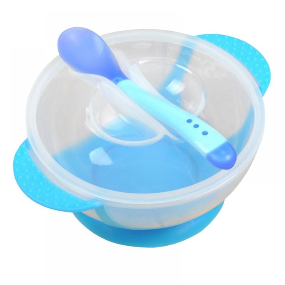 Kids Baby Silicone Feeding Bowl Dishes Toddler Anti Hot Fall Proof Food Bowl G 