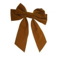 thumbnail image 4 of Unique Bargains 1 Pc Bow Duckbill Hair Clips Hairdo Clip Brown, 4 of 5