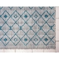 thumbnail image 5 of Unique Loom Outdoor Trellis Collection Area Rug - Tribal Trellis (5' 1" x 8' Rectangle Light Blue/Ivory), 5 of 6