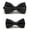 Black, variant on Parent-child Men Child Boy Kid White Polka Dot Adjustable Wedding Bowtie Bow Tie Necktie Set