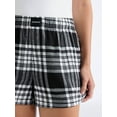 thumbnail image 5 of Joyspun Women's Flannel Pajama Boxer Shorts, 3'' Inseam, Sizes XS-3X, 5 of 6