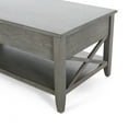 thumbnail image 6 of Noble House Moses Farmhouse Faux Wood Lift Top Coffee Table, Gray, 6 of 6