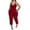 Wine, variant on lulshou Jumpsuits for Women, Womens Fashion Summer Solid Casual Camis Sleeveless Suspender Jumpsuit Women's Jumpsuits, Rompers & Overalls, Wine M