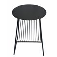 thumbnail image 3 of Mesa auxiliar Benzara Zeo 36 cm con tapa redonda de metal negro, 3 of 5
