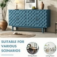 thumbnail image 7 of Modern 4-door Sideboard With Convex Pattern - Navy, Versatile Elegance In Navy Doors And Function, 7 of 7