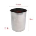 thumbnail image 1 of de 3 cubetas de premium, cubitera de material acero inoxidable cubitera - 2.5 L - plata Cola Cubo de hielo de acero inoxidable, 1 of 8