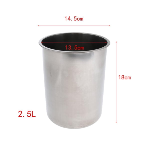 Bandeja para cubitos de 2.5L Shamjiam Cubo de hielo de acero inoxidable
