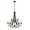 Rubbed Bronze, variant on 3629-CH Millennium Lighting Forsyth - 9 Light Chandelier-78.25 Inches Tall and 29.25 Inches Wide-Chrome Finish    -Traditional Installation