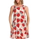 thumbnail image 1 of Balery Red Strawberry Vestidos de verano para mujer con estampado: vestido holgado sin mangas, vestido playero informal y cómodo para días calurosos., 1 of 7