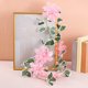 thumbnail image 1 of Adornos navideños, adornos navideños, regalos navideños de 1,8 metros con flores de ratán, planta verde, borde blanco, decoración navideña hecha a mano de ratán, plásticos de ratán., 1 of 6