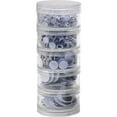 thumbnail image 3 of Empileur de Rangement pour Yeux Wiggle, Formes Noires, Rondes et Ovales, Tailles Assorties, 560 Pcs, 3 of 3