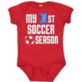 thumbnail image 3 of Inktastic My 1st Soccer Season Boys Baby Bodysuit, 3 of 5