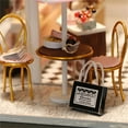thumbnail image 4 of 3D Wooden Dollhouse Kit, DIY Miniature Furniture Set, High Difficulty Craft Project, Creative Room Decor, Complete With LED And Accessories, 4 of 9