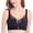 Black, variant on SHOPESSA Women's Bra Wire Free Underwear Large Size Thin Cup Lace Sexy Braon