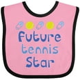 thumbnail image 3 of Inktastic Future Tennis Star Baby Boy Boys Baby Bib, 3 of 4