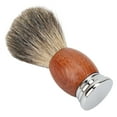 thumbnail image 2 of Mango de madera profesional portátil ergonómico elegante pelo suave hombres cepillo de afeitar para peluquería en casa, 2 of 8