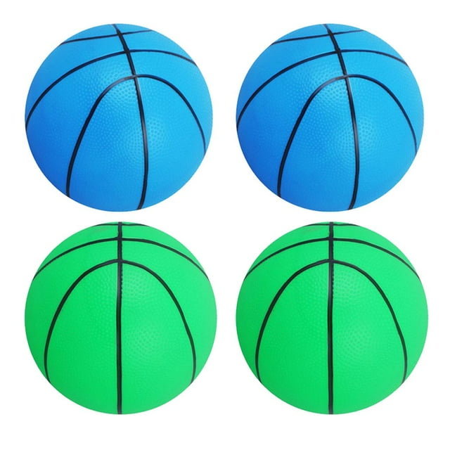 Pelotas de Baloncesto Cola 4pcs hinchables para Interior Exterior Mini balones hinchables