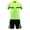 Fluorescent Green, variant on Manyakai Men Soccer Referee Athletic Uniform Soccer Competition Jersey And Shorts Set with Pockets Blue 3XL