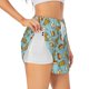 thumbnail image 1 of Balery Hot Dog Pizza Pantalones cortos deportivos para mujer con forro y dos bolsillos, elásticos, para entrenamiento, gimnasio, yoga-Small, 1 of 7