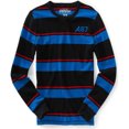 thumbnail image 1 of Aeropostale Mens Stripe Thermal Knit Sweater, Negro, XX-Large, 1 of 1