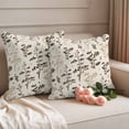 thumbnail image 3 of Outdoor Waterproof Pillow Covers Retro Spring Khaki Color Brown Leaves Decorative Throw Pillow Protectors,Pillowcase Cushion Cases for Patio Sofa Garden Couch,16x16in,Pack of 2, 3 of 13