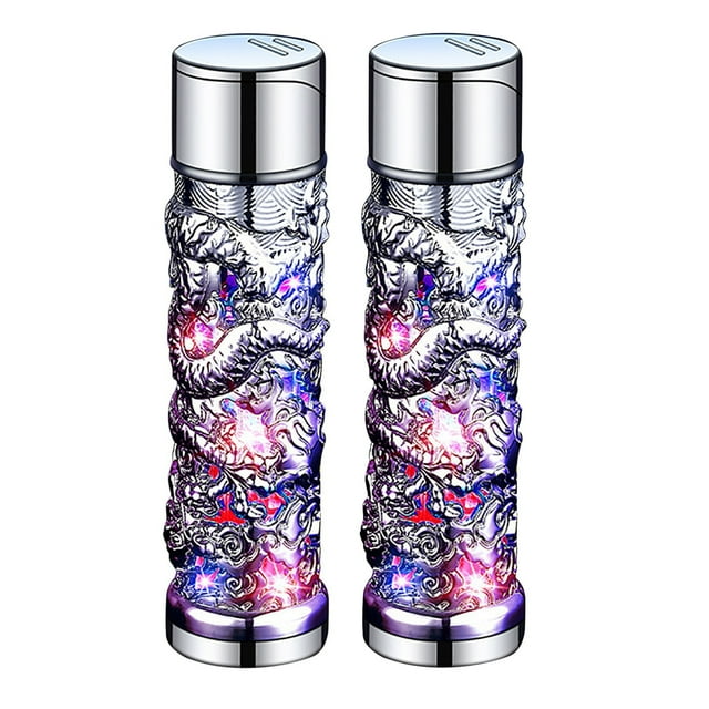 Meitianfacai 2-Pack High Temperature Windproof Jet Flame Lighters with Visible Fuel Window, Refillable Butane Torch for Household, Kitchen and Outdoor Use