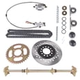 thumbnail image 2 of GELUOXI 32" Go Kart Completed Rear Live Axle Kit, Sprocket+Hub+Brake Assembly+Chain+Disc, 2 of 20