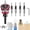 red, variant on Two-Flute Counterbore with Depth Stop, 4PCS Four-Flute Tapered Drill Bits and Adjustable Depth Stop Collar, Stop on Contact, Countersink Drill Bit Set for Woodworking, Cabinetry (Yellow)