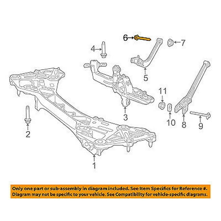 - Dodge CHRYSLER OEM 13-16 Dart Rear Suspension-Upper Control Arm Bolt 6509997AA
