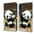 thumbnail image 2 of TECH CIRCLE For Galaxy S23 Plus Case,Premium PU Leather Funny Pattern Flip Wallet Case Cover with Card Slots Kickstand Women Girls Case for Samsung Galaxy S23 Plus 6.6" 2023,Panda, 2 of 6