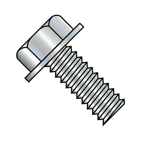 

1/4-20X1 1/2 Unslotted Indented Hex Washer Head Machine Screw Fully Threaded Zinc (Pack Qty 1 250) BC-1424MW