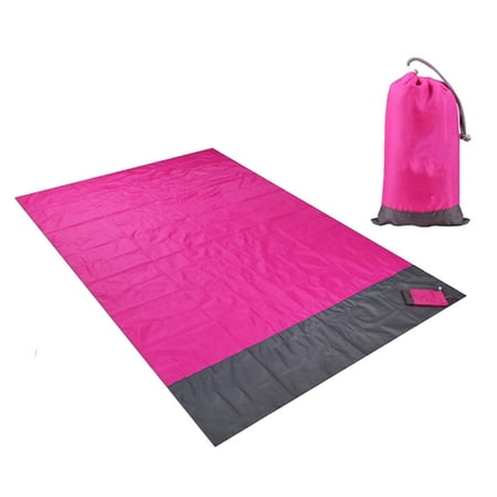 Portable Water Beach Mat, Picnic Blanket Beach Towel for Beach, Picnic, Camping , Pink