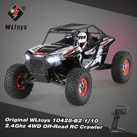 Electric Rc Buggy Kit Original WLtoys 10428-B2 1/10 2.4G 4WD Electric Rock Crawler Off-Road Buggy Desert Baja RC Car RTR ()