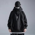 thumbnail image 2 of Sudadera con capucha de otoño para hombre, ropa de calle elegante con cuello alto, ropa de calle, Sudadera con capucha de bolsillo grande para hombre, ropa de otoño, 2 of 5