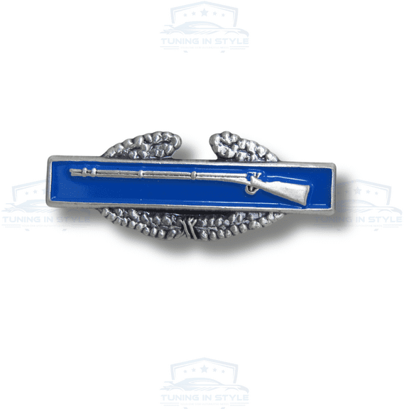 U.S. Army Combat Infantry Badge 1 1/4" Lapel Pin, Platinum Blue, 1 1/4 inch