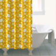 thumbnail image 4 of Yellow Lemon Fruit Shapes Orange Pattern Shower Curtain 36"x72" ,Bathroom Decorative Shower Curtains Set with 12 Hooks,Modern Waterproof Washable Shower Curtain, 4 of 6