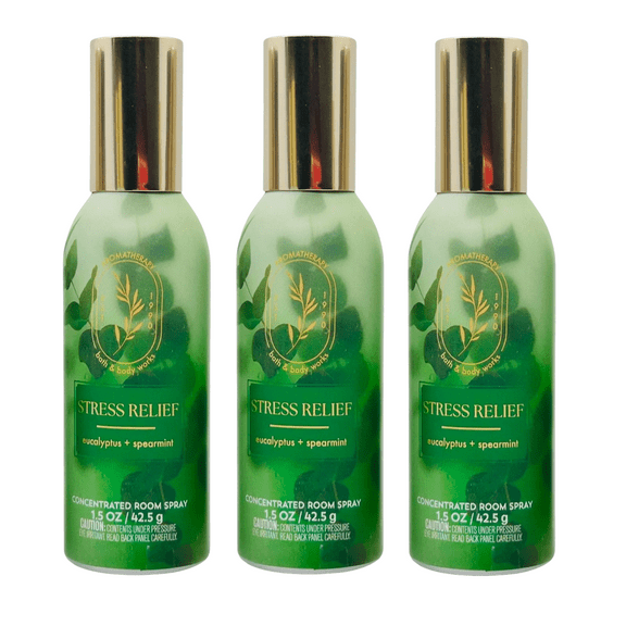 Eucalyptus Spearmint Concentrated Room Spray by Bath Body Works - Pack of 3