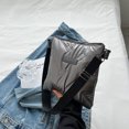 thumbnail image 1 of Bolsa bandolera acolchado de algodón bandolera acolchado de mano para mujer (Gris) Ehuebsd  Para estrenar, 1 of 6