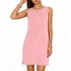 thumbnail image 3 of TaTaai Women's Sleeveless Slip Dress Solid Color Round Neck Casual Side Slit Pullover Dress Lightweight Stretchy Polyester Blend Gift, 3 of 6