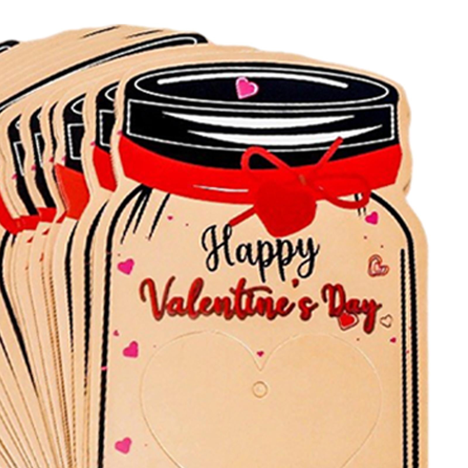 Abbraccia d Valentines Greeting Card, Valentine's Day Greeting Cards, with Hollow Heart Valentines Cards, for Birthday