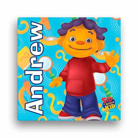 Personalized Sid the Science Kid Ask Questions 11" x 11" Canvas Wall Art