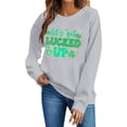 thumbnail image 2 of Craaazy St Patricks Day Shirts for Women Crewneck Long Sleeve Fashion St Patricks Print Tops Gifts, 2 of 6