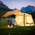 thumbnail image 4 of Zikebtuy 2/6/8 Person Inflatable Camping Tent, Easy Setup Blow Up Air Tent with Hand Pump, Waterproof 4-Season Glamping Tent with Large Mesh Windows & Oversized Canopy for Couples, Group & Family, 4 of 8