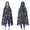 DarkBlue Colorful Dinosaurs-1, variant on Wearable Blanket,DarkBlue Colorful Dinosaurs Pattern Hooded Wearable Flannel Blanket for Adults & Teens,Winter Poncho Shawl Wrap Cape Cozy Anti-Pill,50"x60"