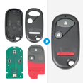 thumbnail image 3 of Llavero de coche con control remoto de entrada sin llave para Honda Civic, 3 of 9