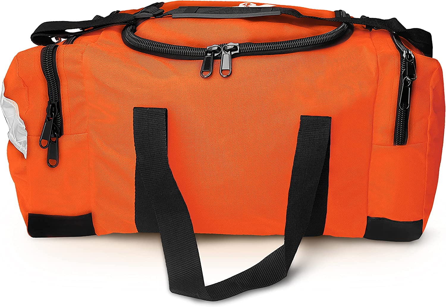 ASA Techmed First Aid Trauma Bag, Large EMT First Responder Medical Organizer for Emergency & Medical Supplies, Orange, 1 Pack