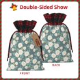 thumbnail image 2 of Pofeuu Flower Print Burlap Bags with Drawstrings Drawstring Gift Bags Pouch Bag for Thankgiving Birthday Party Gift Wrapping Treats and Party Favors-Black, 2 of 8