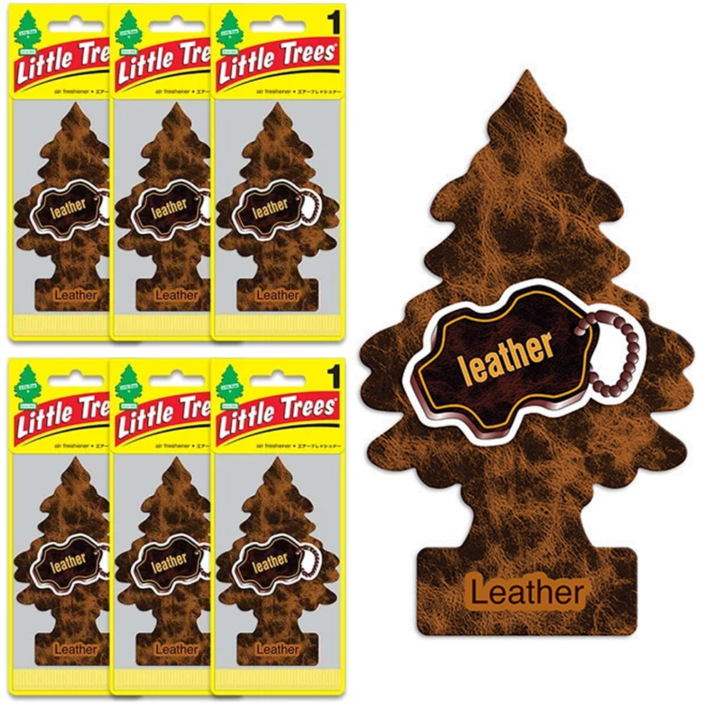 6 Little Trees Leather Scent Car Air Freshener Car Auto Office Home